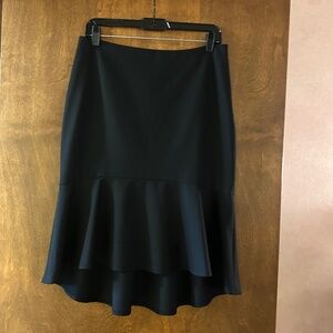 The Limited Black Collection Black Pencil Skirt with Flared Bottom, Size 10